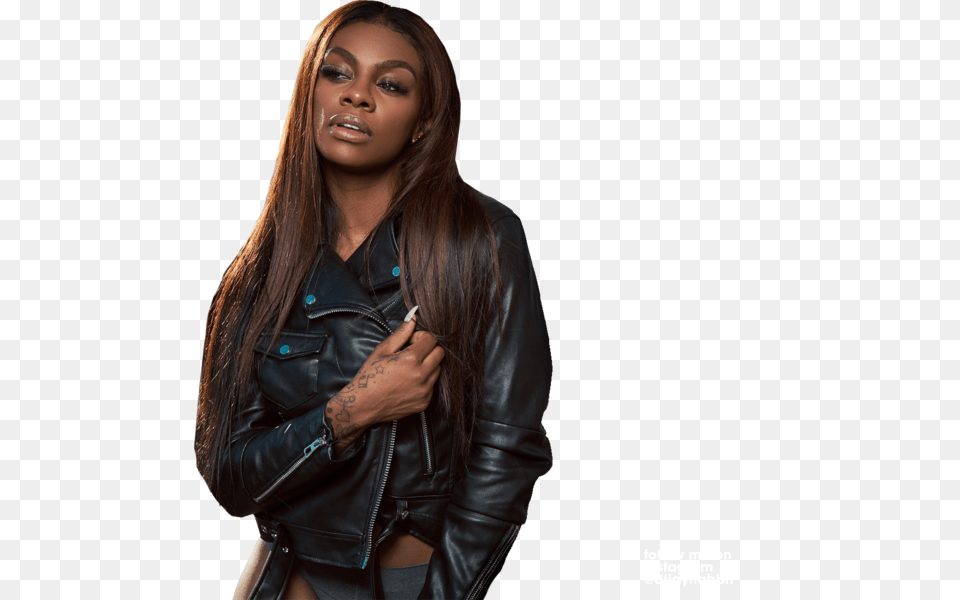 Leather Jacket, Adult, Person, Woman, Female Free Transparent Png