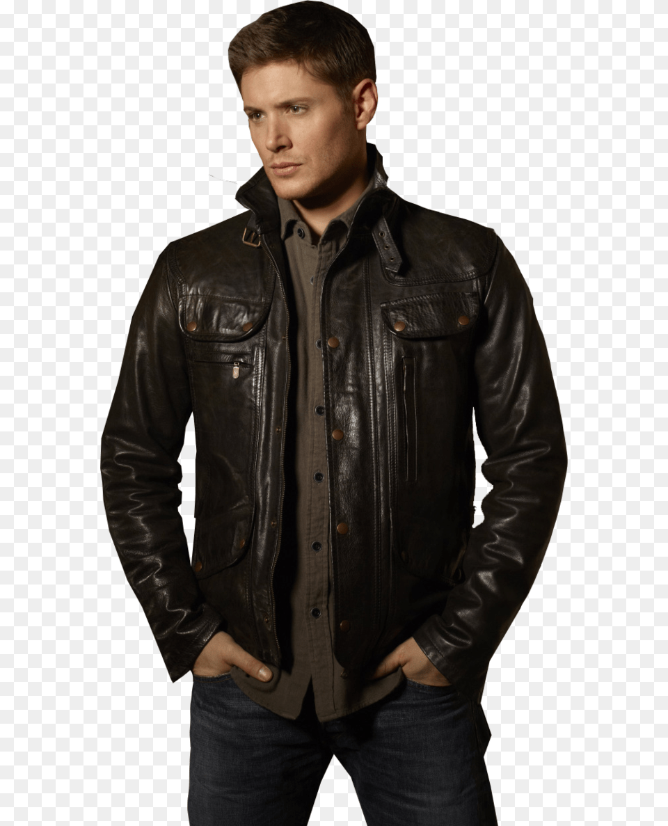 Leather Jacket, Clothing, Coat, Leather Jacket, Jeans Free Transparent Png