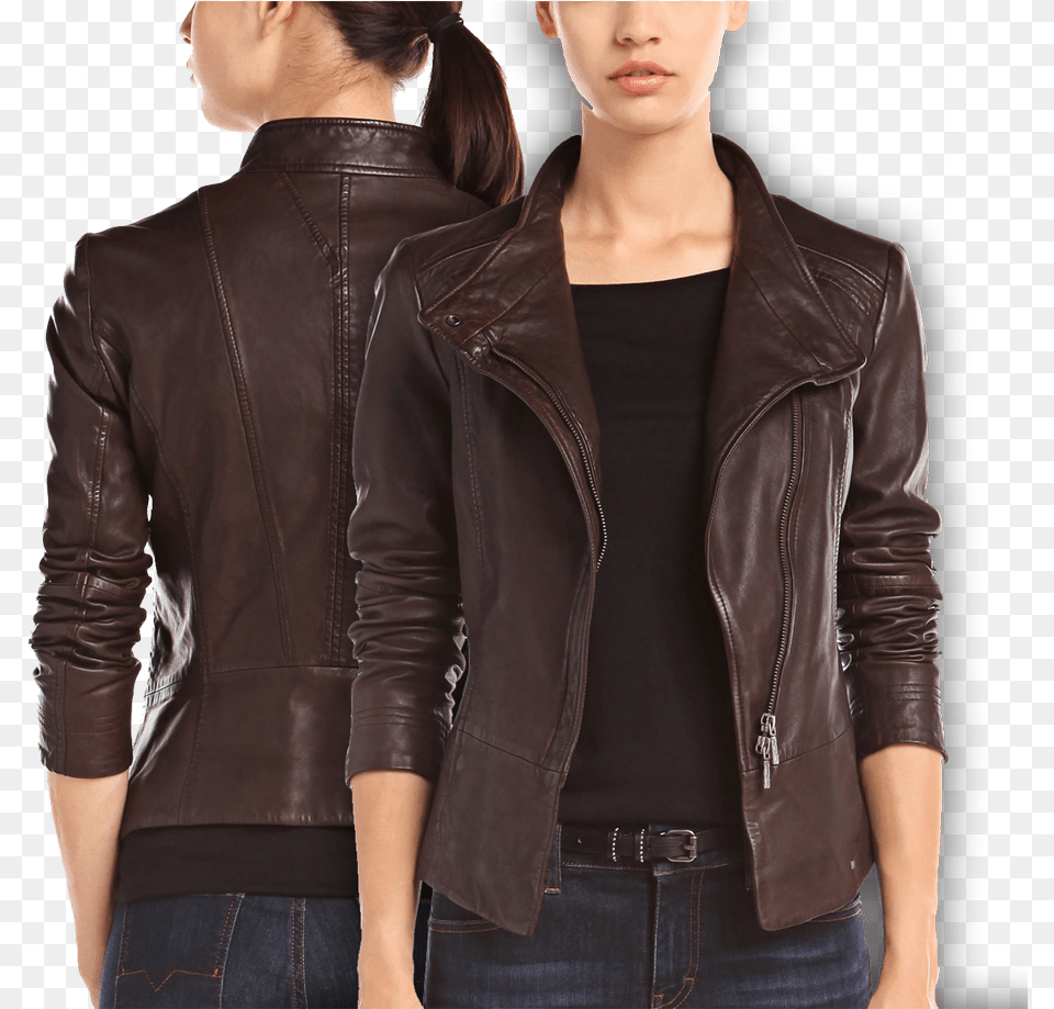 Leather Jacket, Clothing, Coat, Leather Jacket, Jeans Free Png Download