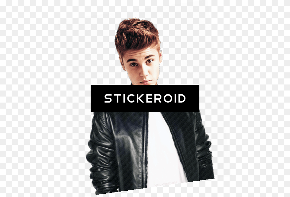 Leather Jacket Justin Bieber Beliebers, Clothing, Coat, Man, Male Png