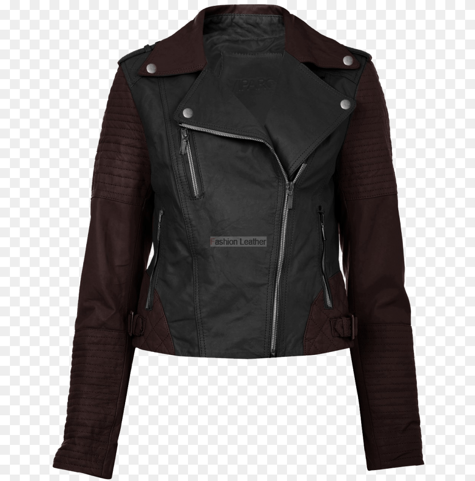 Leather Jacket Ladies Background Coat, Clothing, Leather Jacket Png Image