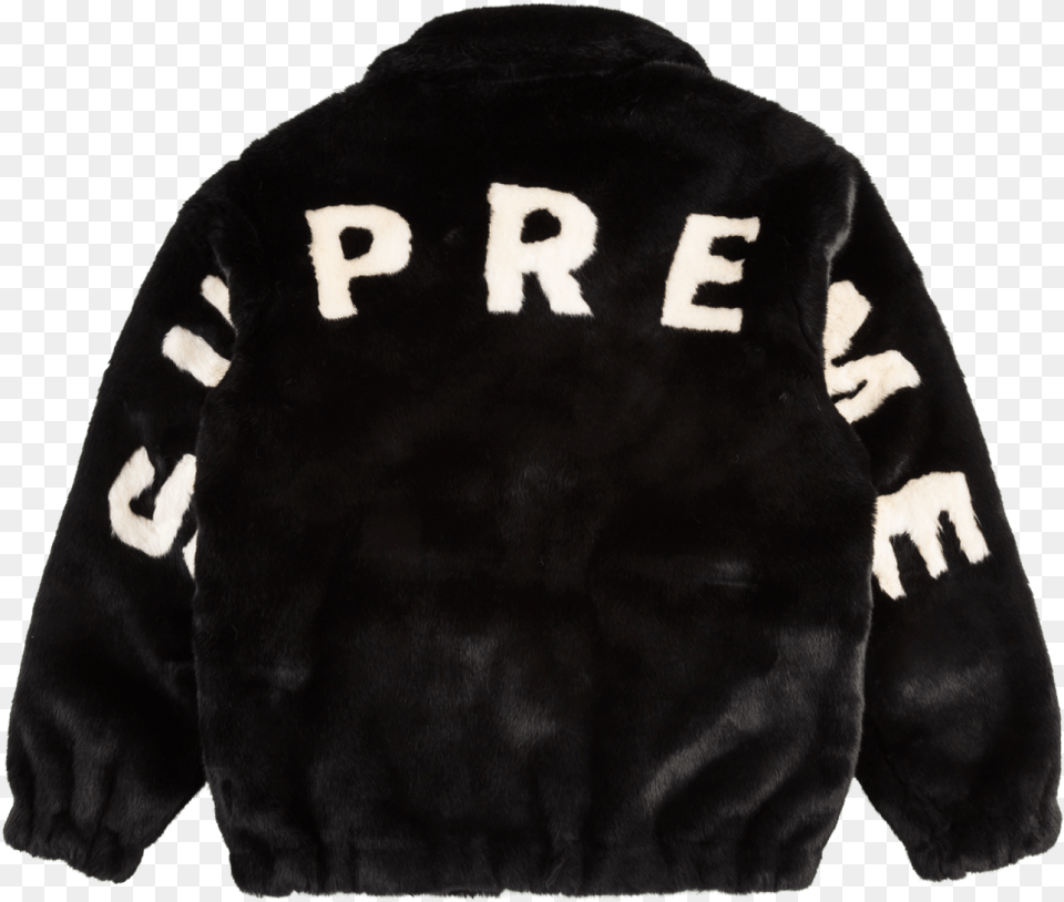 Leather Jacket Supreme Coat Clothing Supreme Jacket Transparent, Fleece, Sweatshirt, Hoodie, Sweater Png