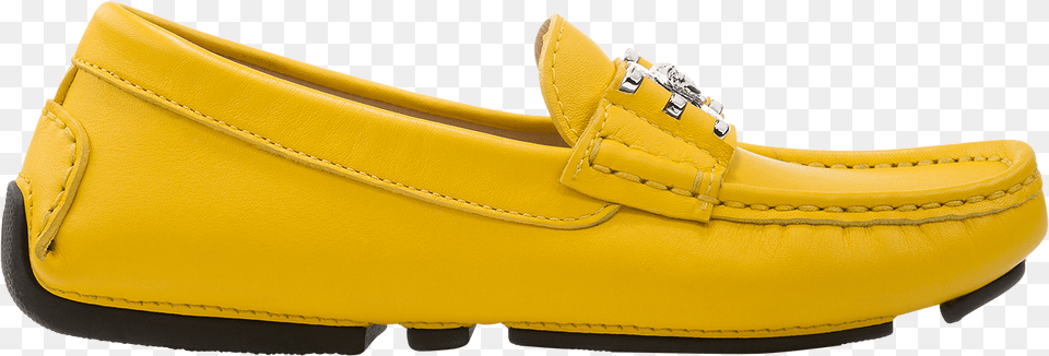 Leather Loafers With Medusa Slip On Shoe, Clothing, Footwear, Sneaker Png Image