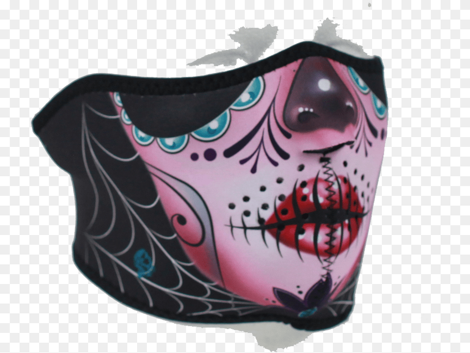 Leather Mask Sugar Skull, Accessories, Bag, Handbag, Art Png Image