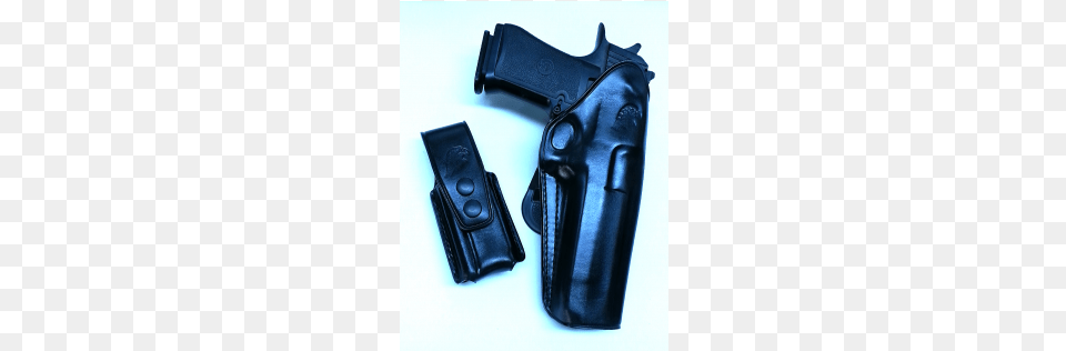 Leather Paddle Owb Holster With Extra Mag Pouch For Handgun Holster, Firearm, Gun, Weapon, Accessories Png