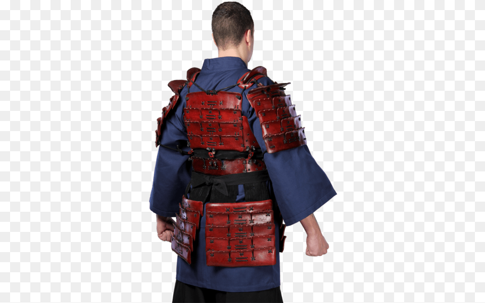 Leather Samurai Armor Back Of Samurai Armor, Adult, Male, Man, Person Free Png Download