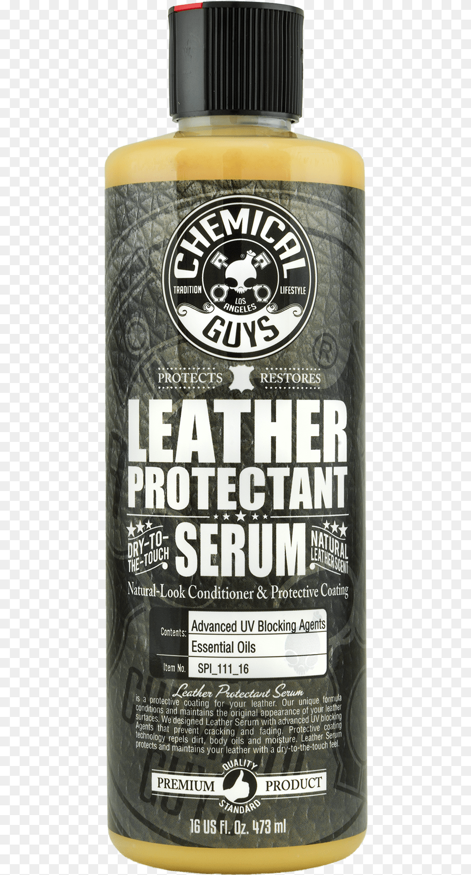 Leather Serum Protectant Chemical Guys Leather Serum, Bottle, Food, Mustard, Alcohol Free Png Download