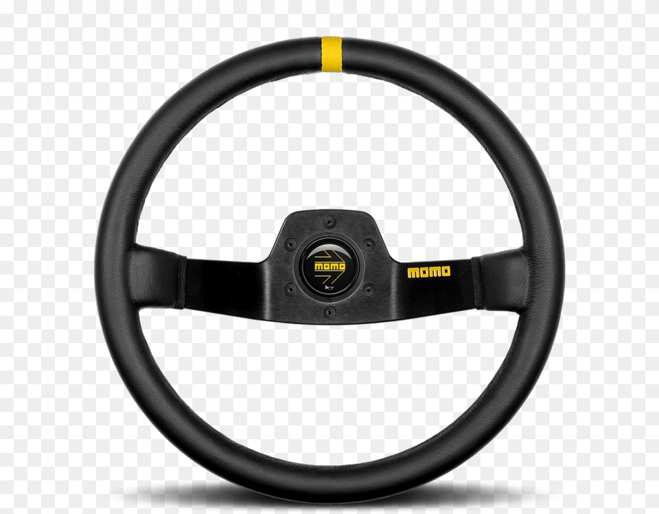 Leather Steering Wheel Momo Mod, Steering Wheel, Transportation, Vehicle, Machine Png Image