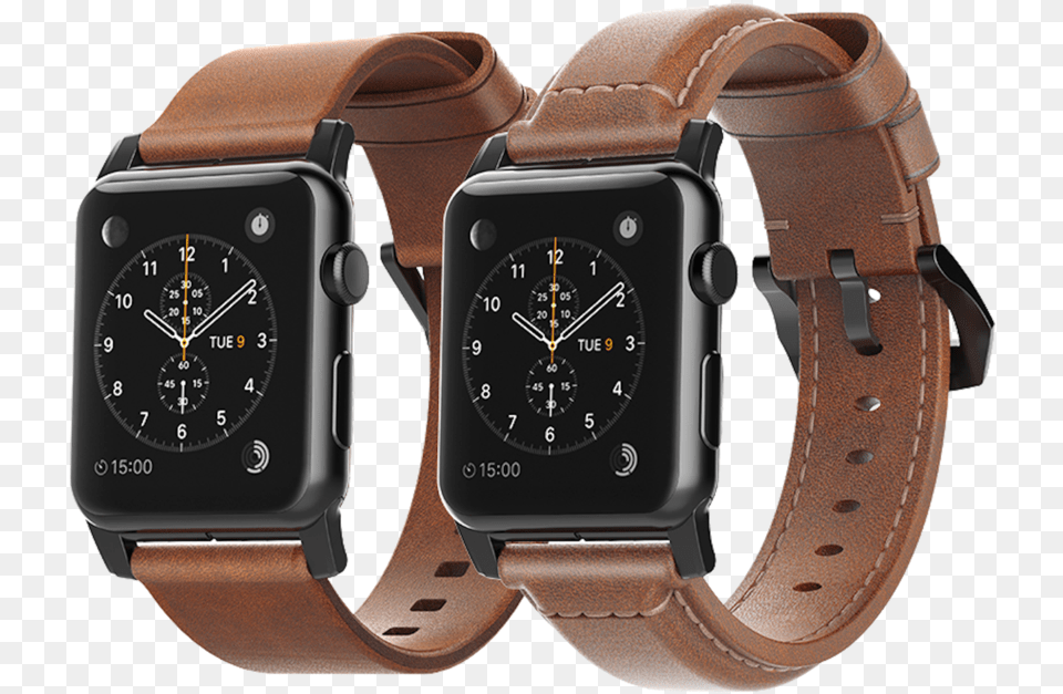 Leather Strap By Nomad Best Leather Band For Apple Watch, Arm, Body Part, Person, Wristwatch Free Transparent Png