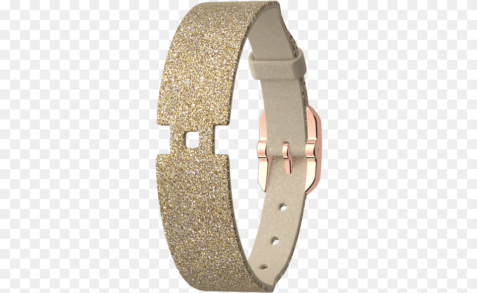 Leather Strap Single Wrap Cream Gold Glitter Rose Finish Buckle Strap, Accessories, Cross, Symbol, Bracelet Free Png Download