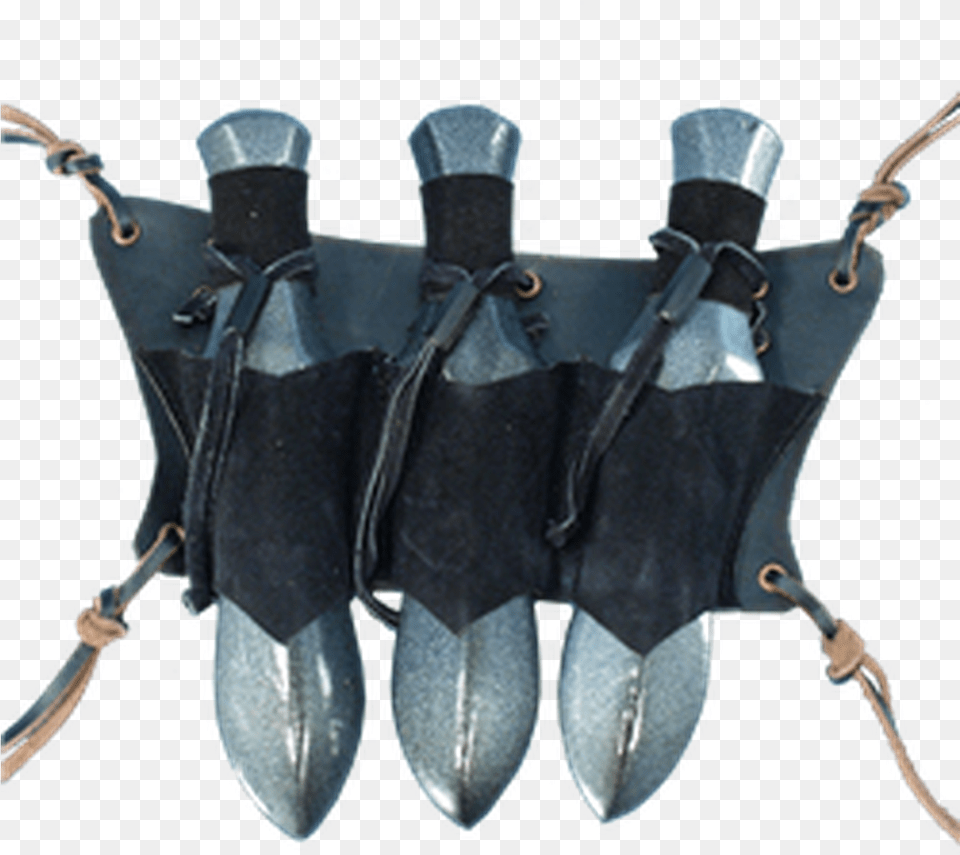 Leather Throwing Knife Holster, Sword, Weapon, Person, Electronics Png