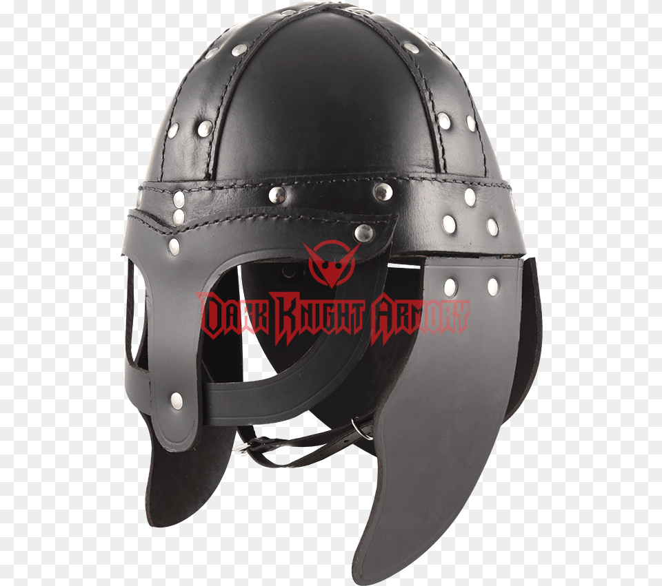Leather Viking Helmet Viking Helmet Leather, Crash Helmet, American Football, Football, Person Free Transparent Png