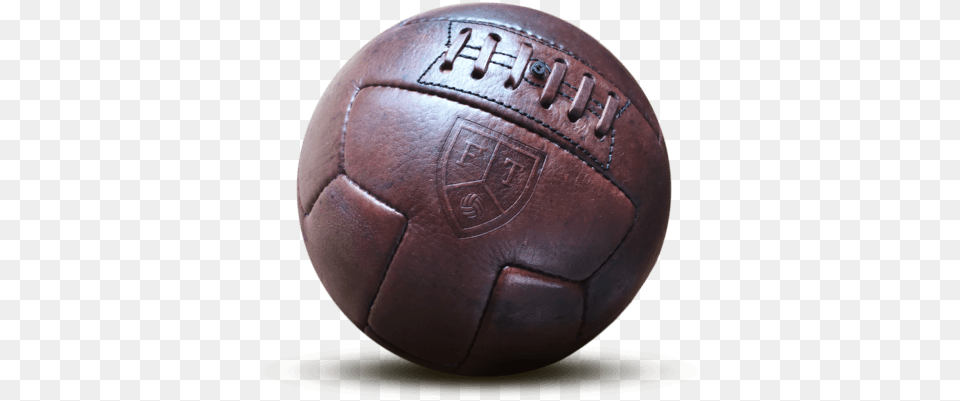 Leather Vintage Football Ball Transparent Stickpng Old Soccer Ball, Soccer Ball, Sphere, Sport, American Football Png
