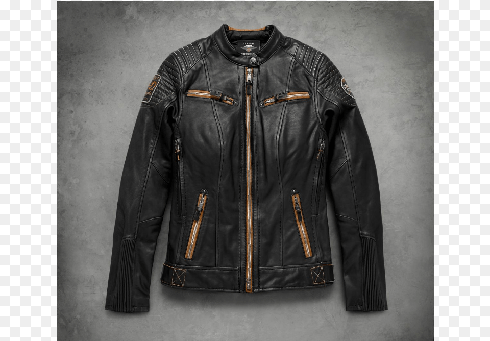 Leather Womens Harley Jacket, Clothing, Coat, Leather Jacket Free Png