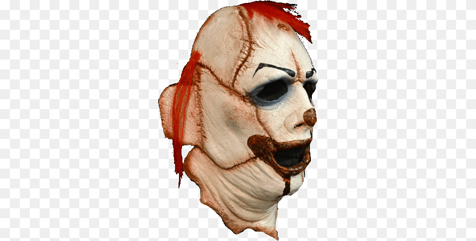 Leatherface Clown Horror Face Mask Skinner The Clown Mask, Adult, Female, Person, Woman Free Png Download