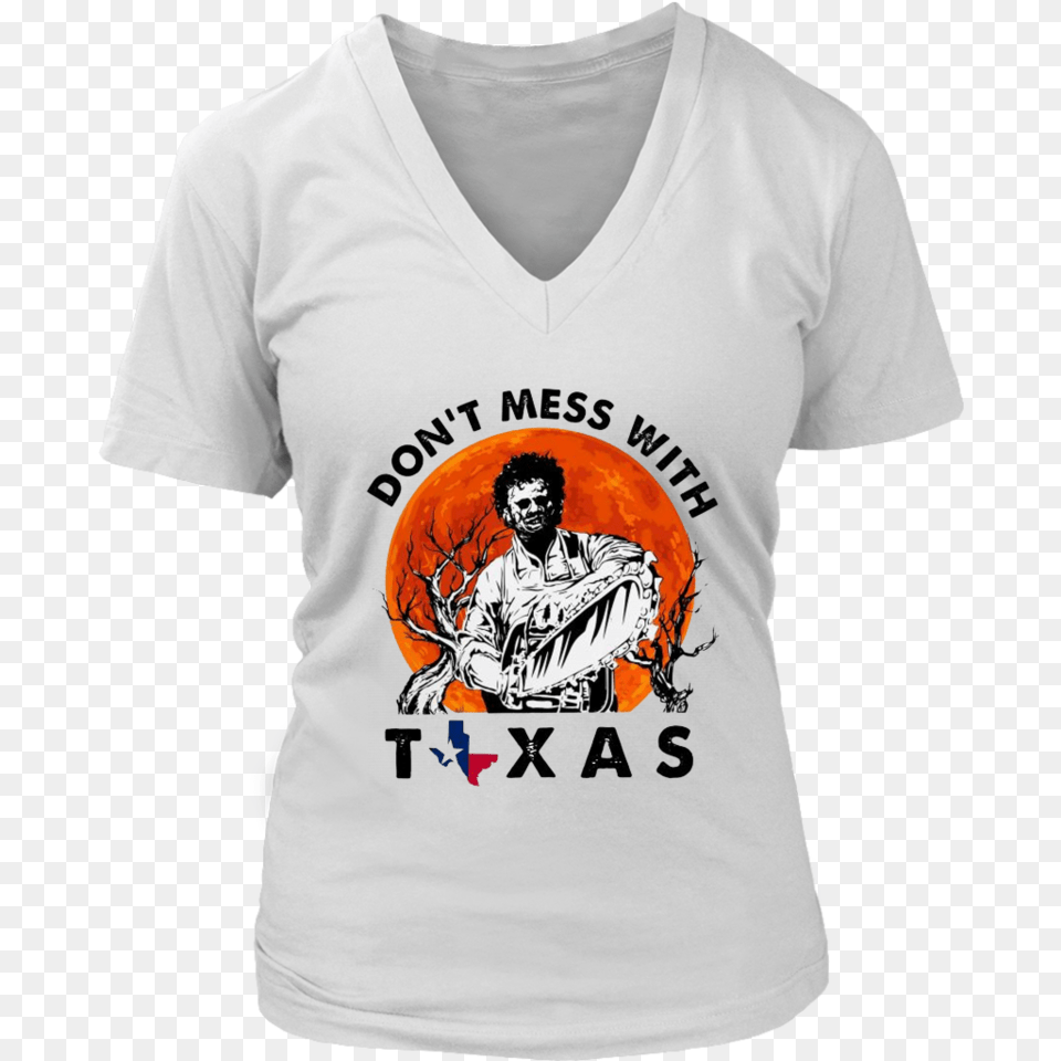 Leatherface Don T Mess With Texas Halloween Shirt Unicorn Shirts For Moms, Clothing, T-shirt, Adult, Male Png Image