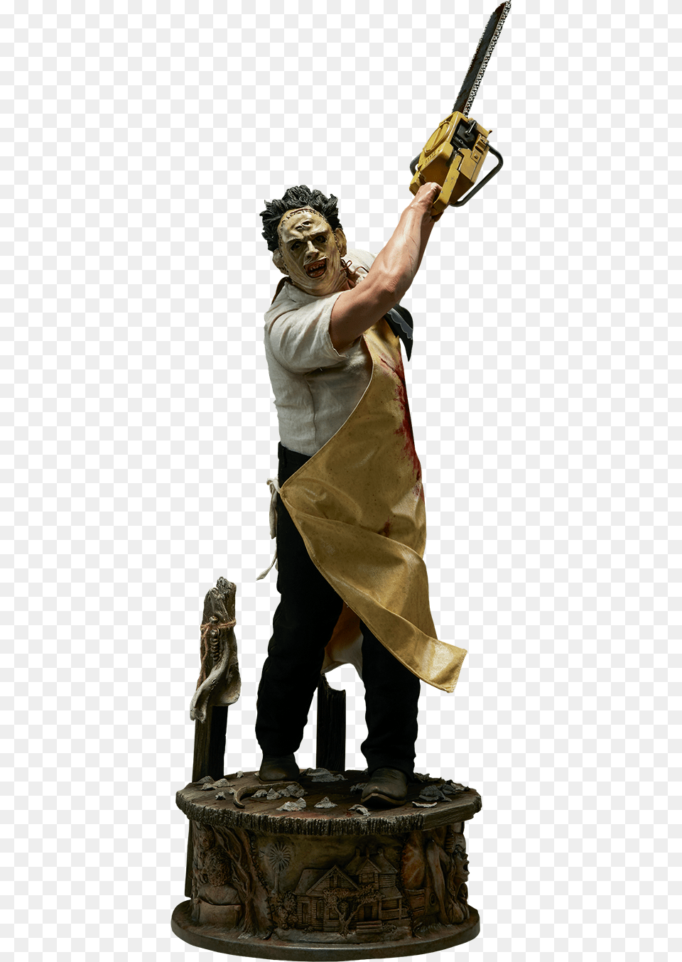 Leatherface Premium Format Statue Texas Chainsaw Massacre, Adult, Person, Man, Male Png Image
