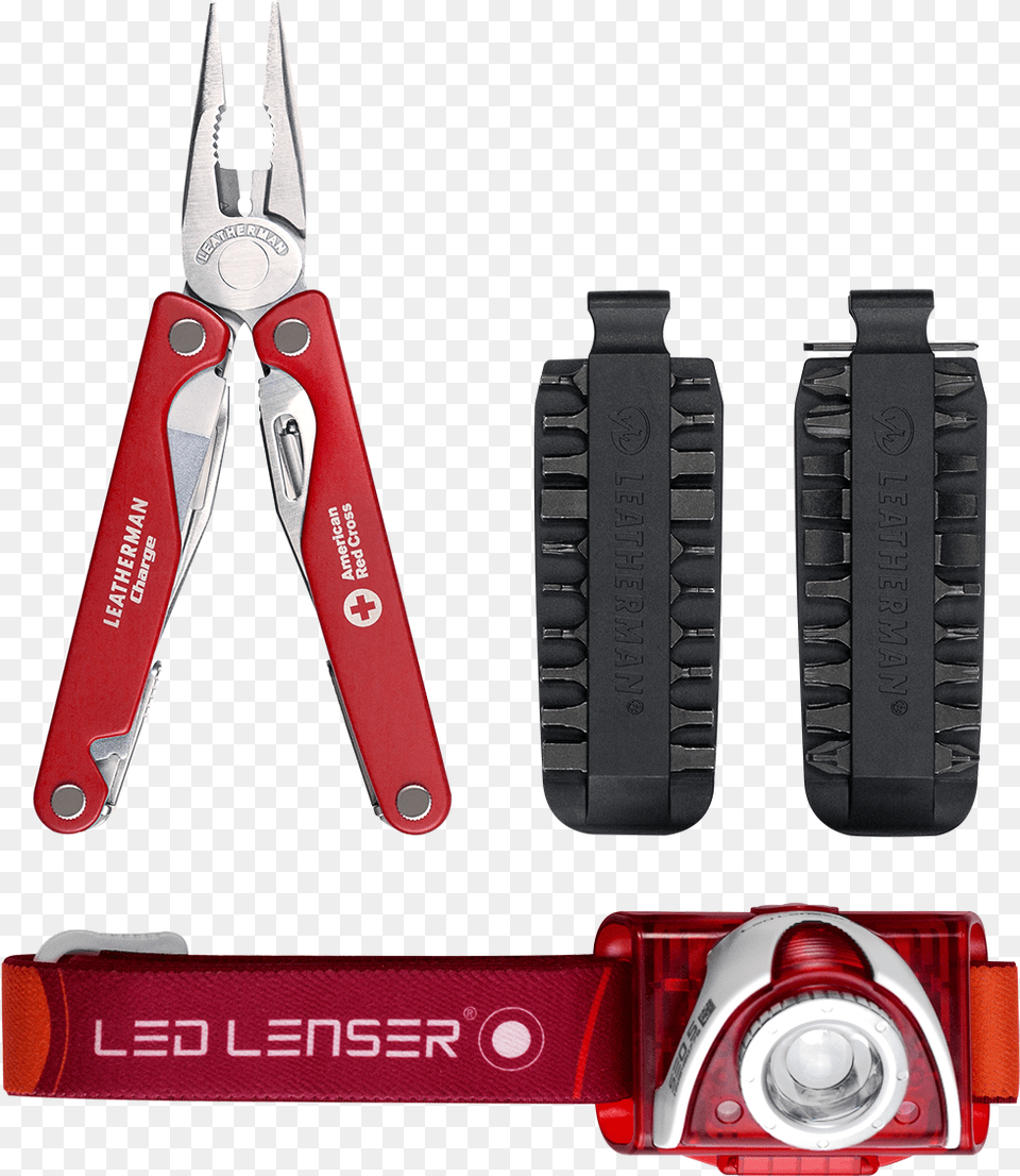 Leatherman Charge Al Prep Kit Includes Leatherman Charge Red Cross, Scissors, Device, Pliers, Tool Free Png Download