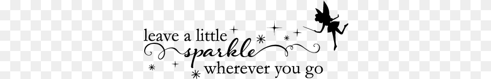 Leave A Little Sparkle Wherever You Go Belvedere Designs Llc Leave A Little Sparkle Wall Decal, Gray Free Png Download