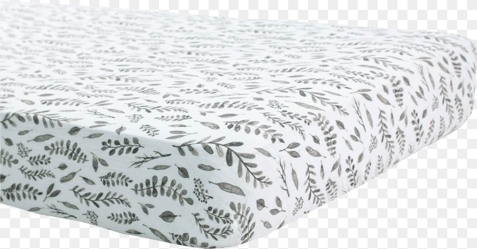 Leaves Crib Sheet Twin Fitted Sheet Leaves, Furniture, Mattress Png Image