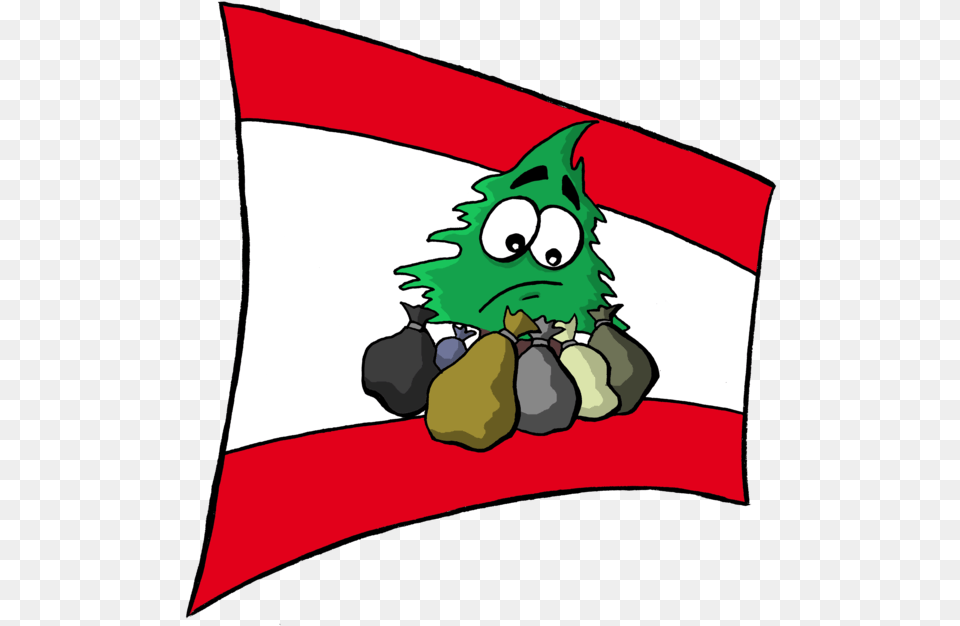 Lebanese Youth Spread Environmental Sustainability Cartoon, Baby, Person, Flag Free Png Download