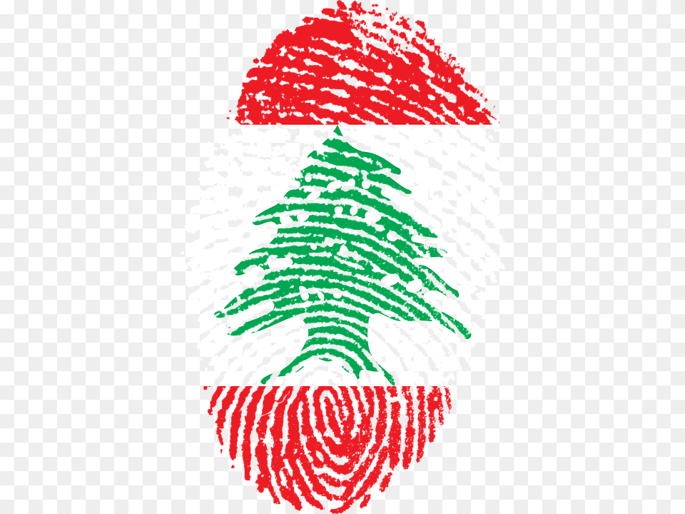 Lebanon Flag Fingerprint Country Pride Identity Challenges Of Digital India, Person, Pattern, Christmas, Christmas Decorations Free Transparent Png