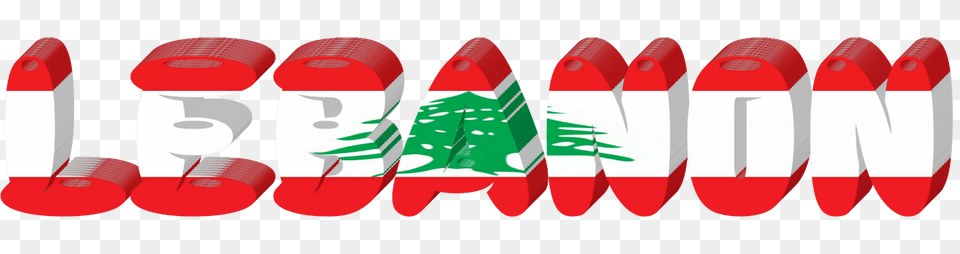 Lebanon Lettering With Flag Clipart, Clothing, Footwear, Shoe Free Transparent Png