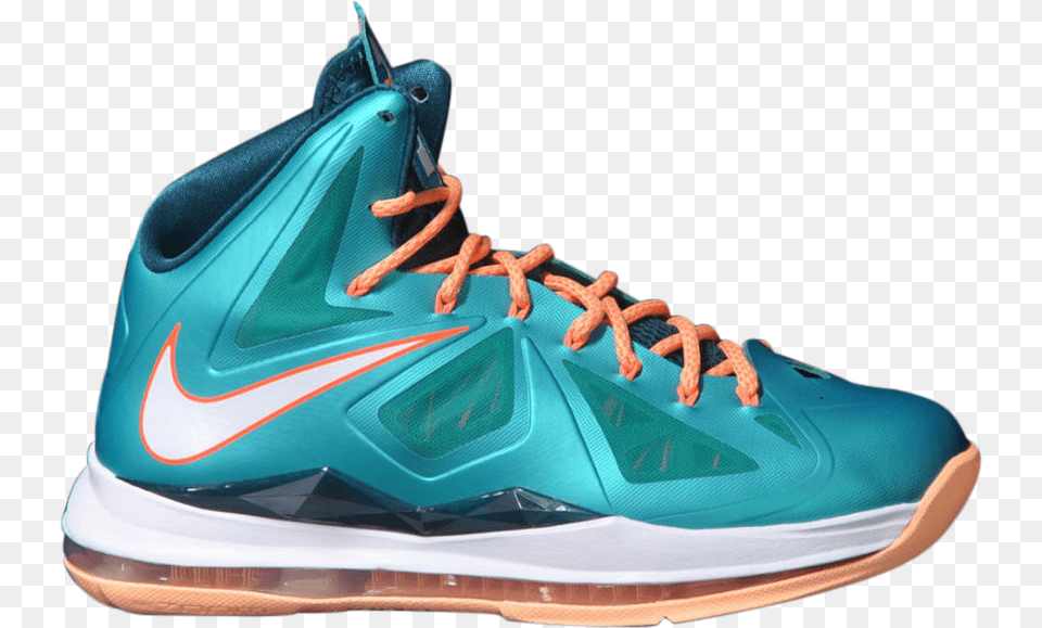 Lebron 10 Quotmiami Dolphins Lebron 10 Dolphins, Clothing, Footwear, Shoe, Sneaker Free Transparent Png
