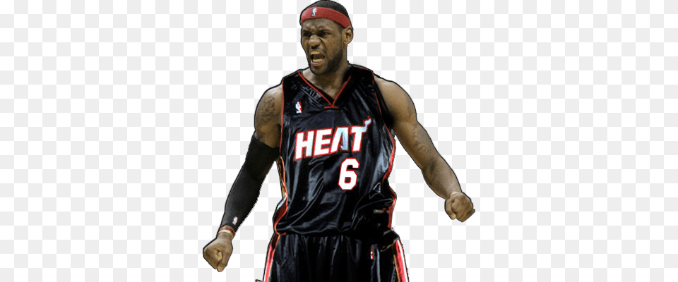 Lebron James Heat, Shirt, Clothing, Person, People Png Image