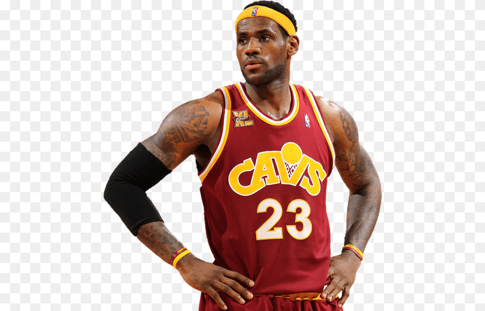 Lebron James Heat And Cavs, Clothing, Shirt, Adult, Skin Free Transparent Png