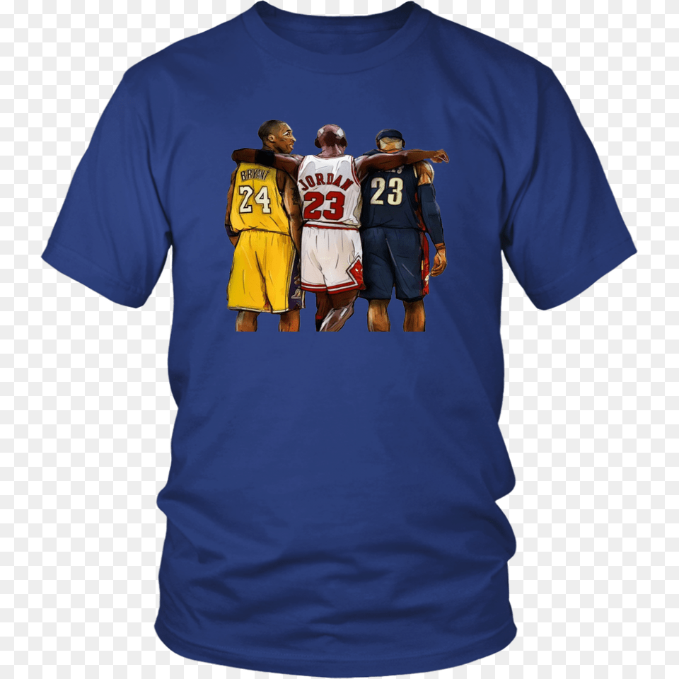 Lebron James Kobe Bryant And Michael Jordan Basketball T Shirt, Clothing, T-shirt, Adult, Male Free Transparent Png