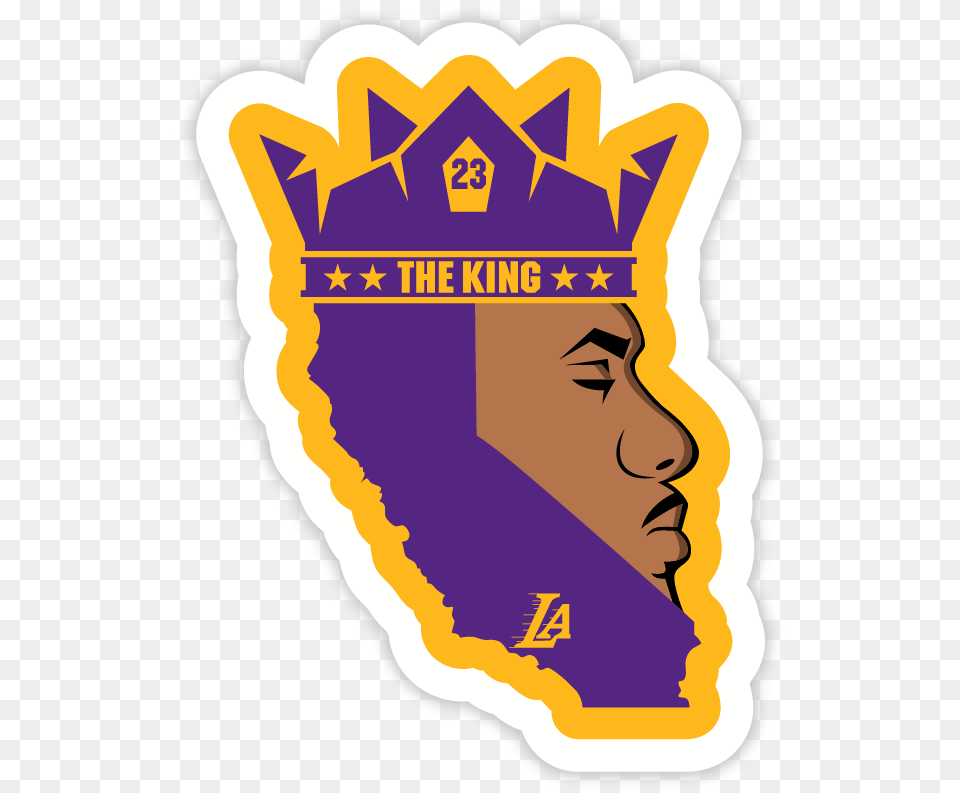 Lebron James Lakers Clipart Lebron James Logo Sticker, Badge, Symbol, Face, Head Png