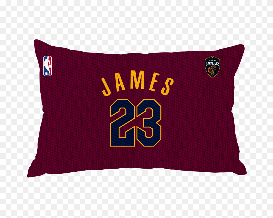 Lebron James Pillow Case Number, Cushion, Home Decor, Maroon, Flag Png