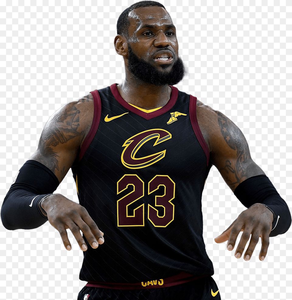 Lebron James Render, Adult, Tattoo, Skin, Person Free Png