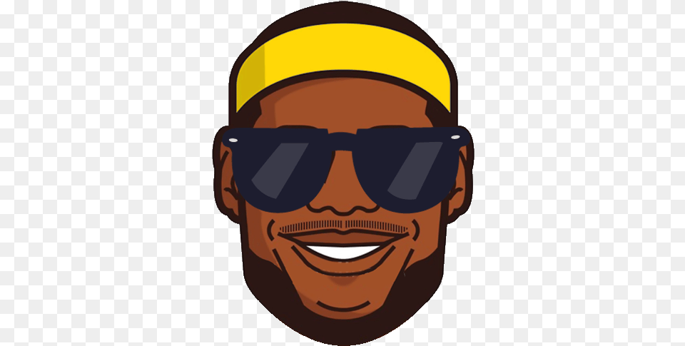 Lebron Sticker For Whatsapp Basketball Emoji Apps On Lebron James Sticker, Accessories, Sunglasses, Goggles, Glasses Free Transparent Png