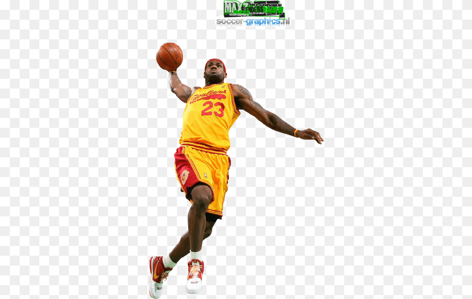 Lebronjames Lebron James Dunk Render, Adult, Person, Man, Male Png Image