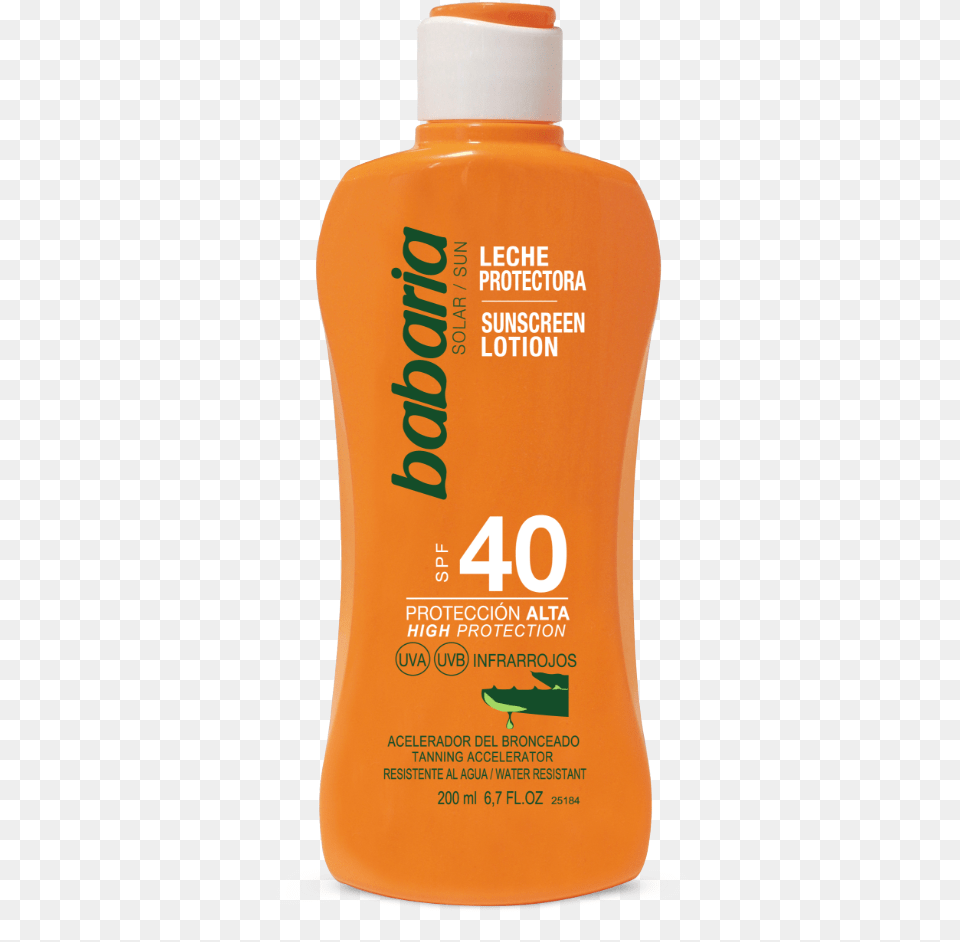 Leche Protectora Spf 40 De Aloe Vera De Babaria Aveda Hair Amp Body Cleanser, Bottle, Cosmetics, Sunscreen, Shaker Free Png