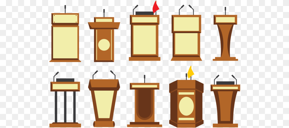 Lectern Vector Atril Vector, Audience, Crowd, Person, Speech Free Png