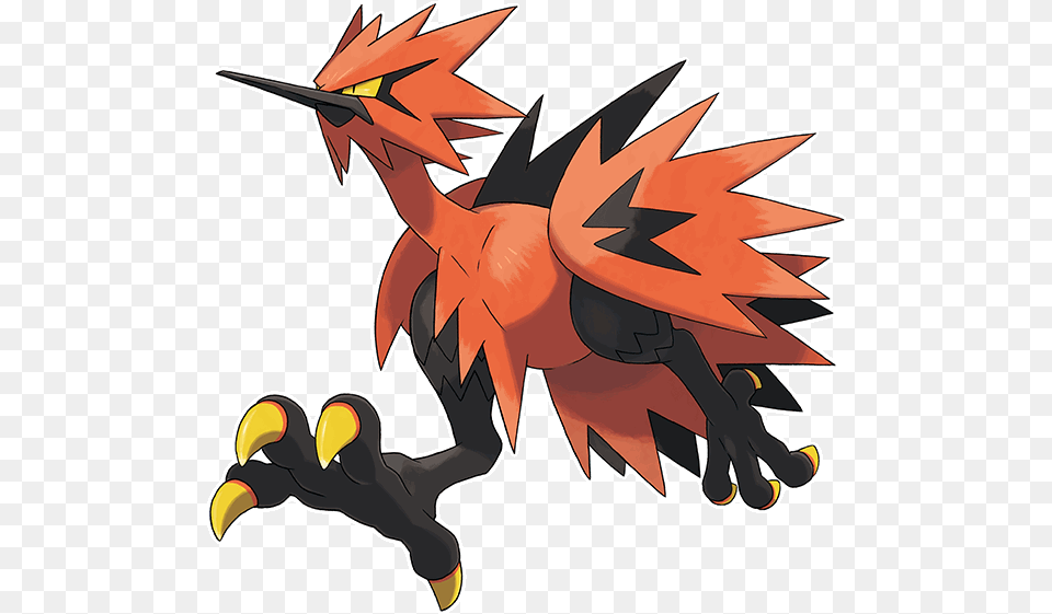 Lecthor De Galar Galarian Zapdos Informations Et Stratgie Oiseau Legendaire Pokemon Galar, Animal, Beak, Bird Free Png