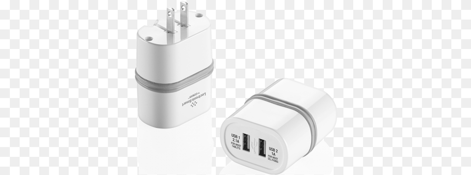 Lectronicsmart By Conair Dual Usb Device Wall Charger Electronics, Adapter, Plug, Bottle, Shaker Free Png Download