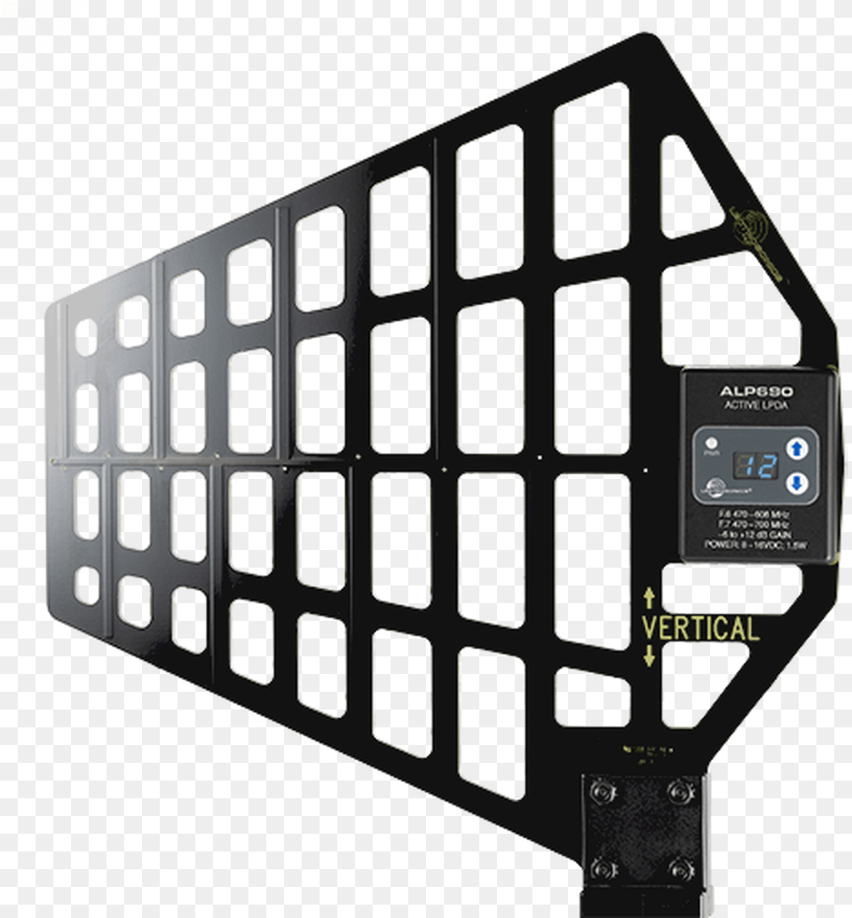 Lectrosonics Alp690 Uhf Lpda Antenna W Built In Rf Lectrosonics Flag Antenna, Computer Hardware, Electronics, Hardware, Scoreboard Png Image