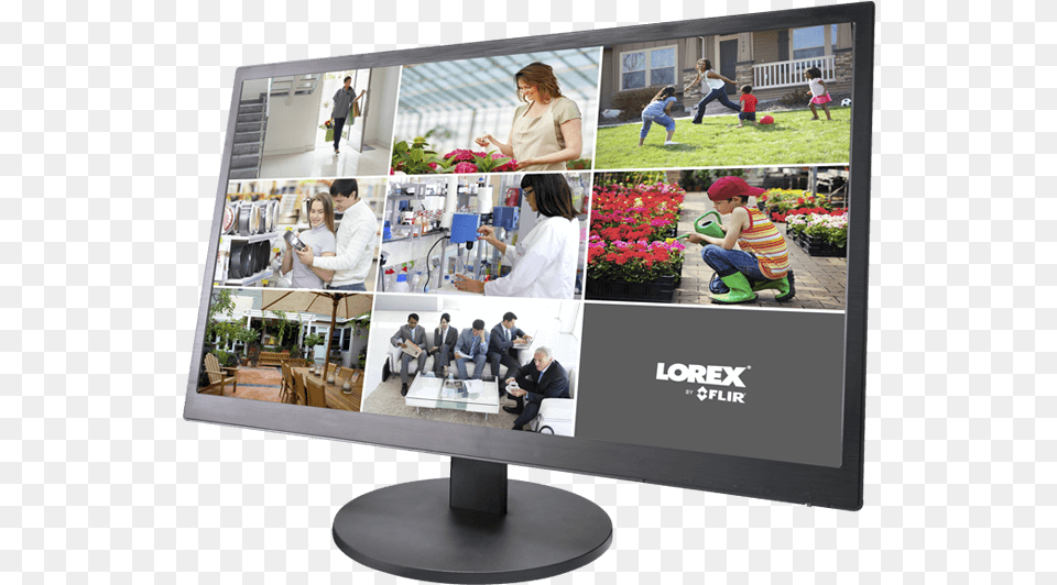 Led Backlit Lcd Security Monitor For Security Camera Monitor Lcd, Adult, Screen, Person, Male Free Png Download
