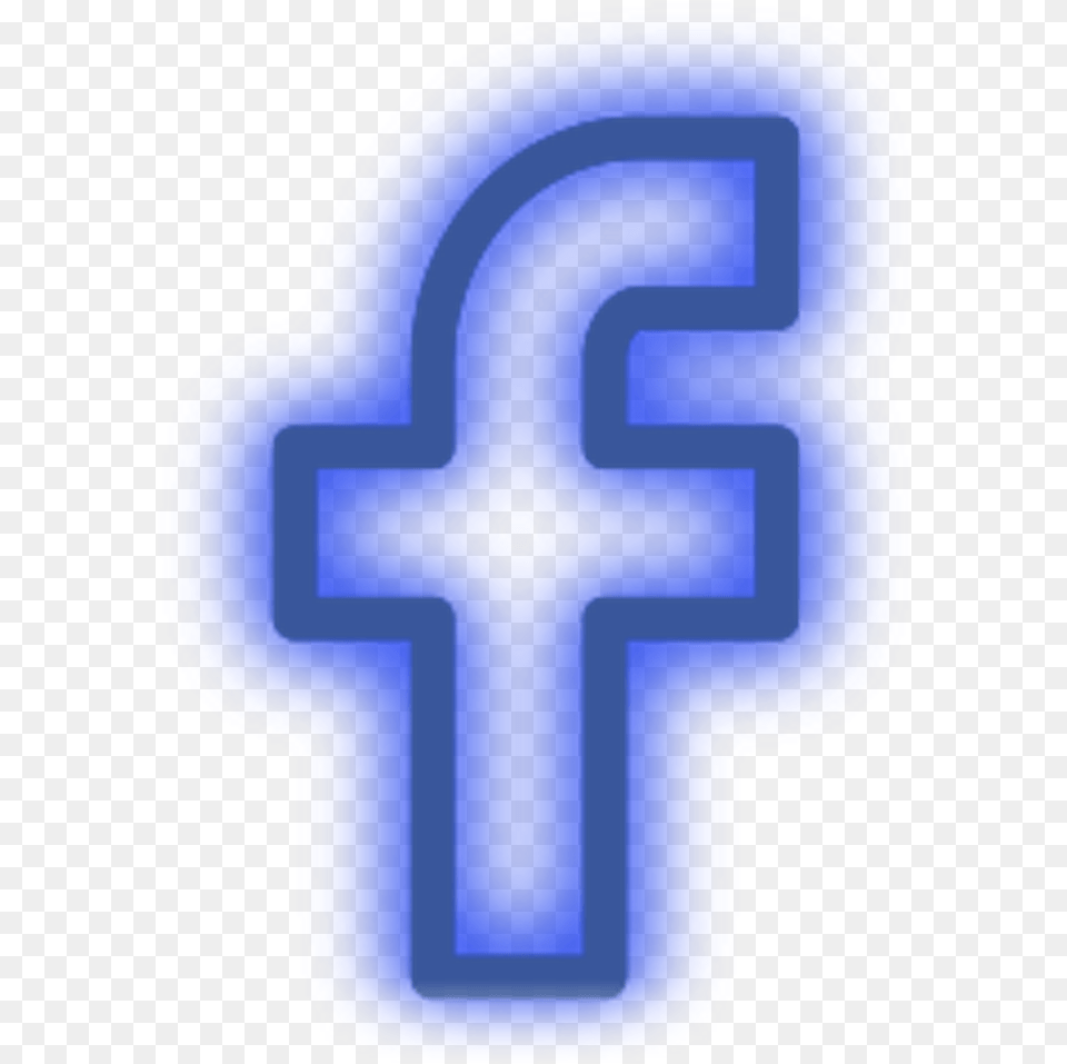 Led Blue Darkblue Light F Freetoedit Facebook Background Light, Cross, Symbol Png Image