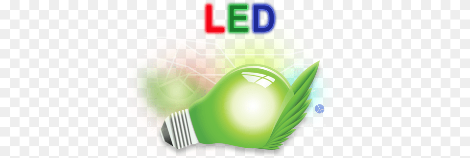 Led Bulb Eco Friendly Led Bulb, Art, Graphics, Green, Light Free Png Download