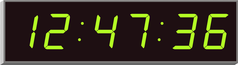 Led Display, Clock, Digital Clock Free Transparent Png