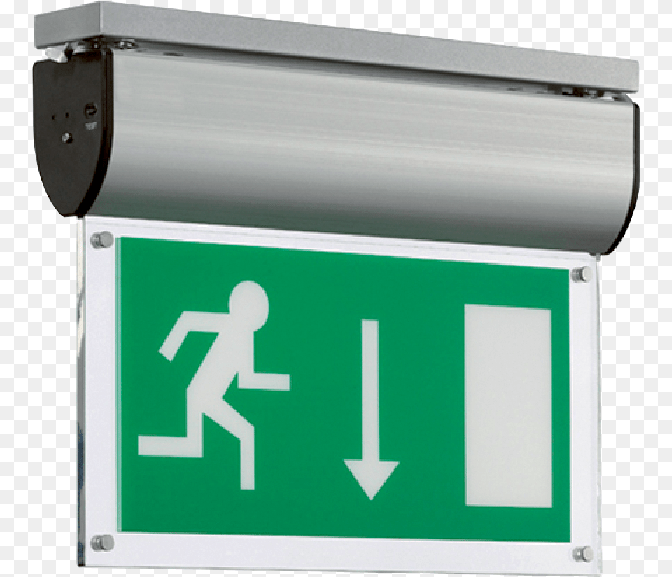 Led Exit Sign, Symbol, Mailbox, Road Sign Png Image