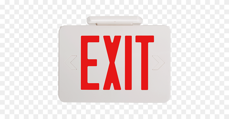 Led Exit Sign W Battery Back Up, First Aid Free Transparent Png