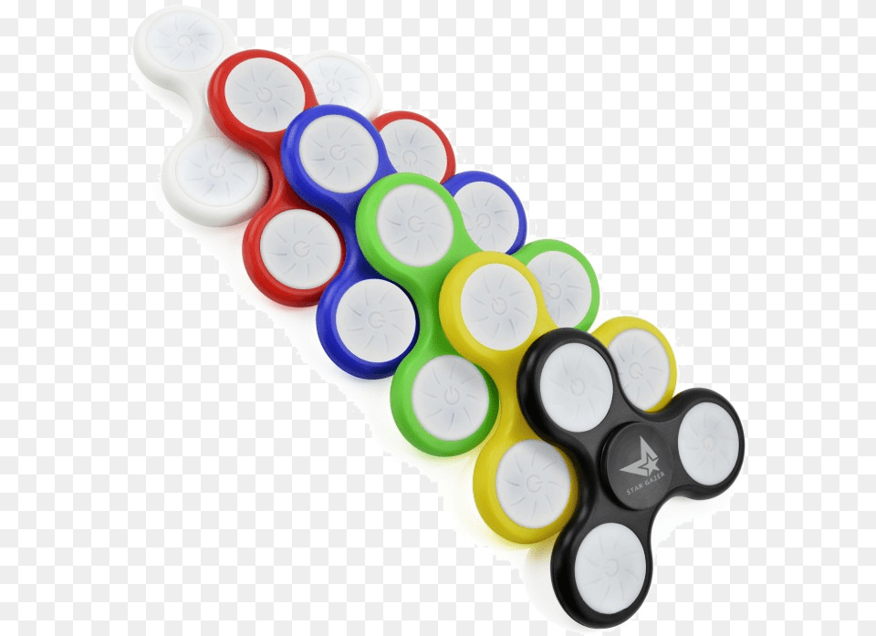 Led Fidget Spinners Circle, Toy, Frisbee Png Image