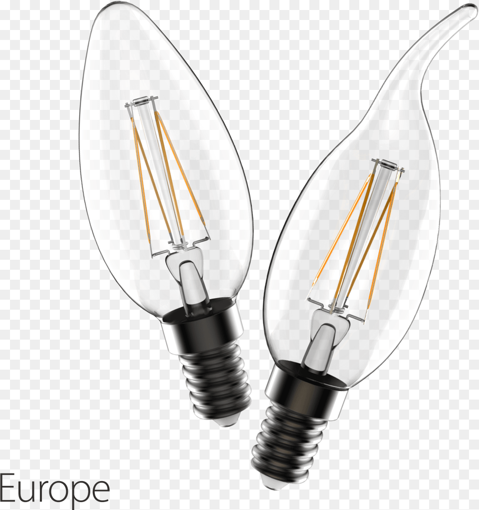 Led Filament Candle Light Incandescent Light Bulb, Lightbulb, Smoke Pipe Free Png Download
