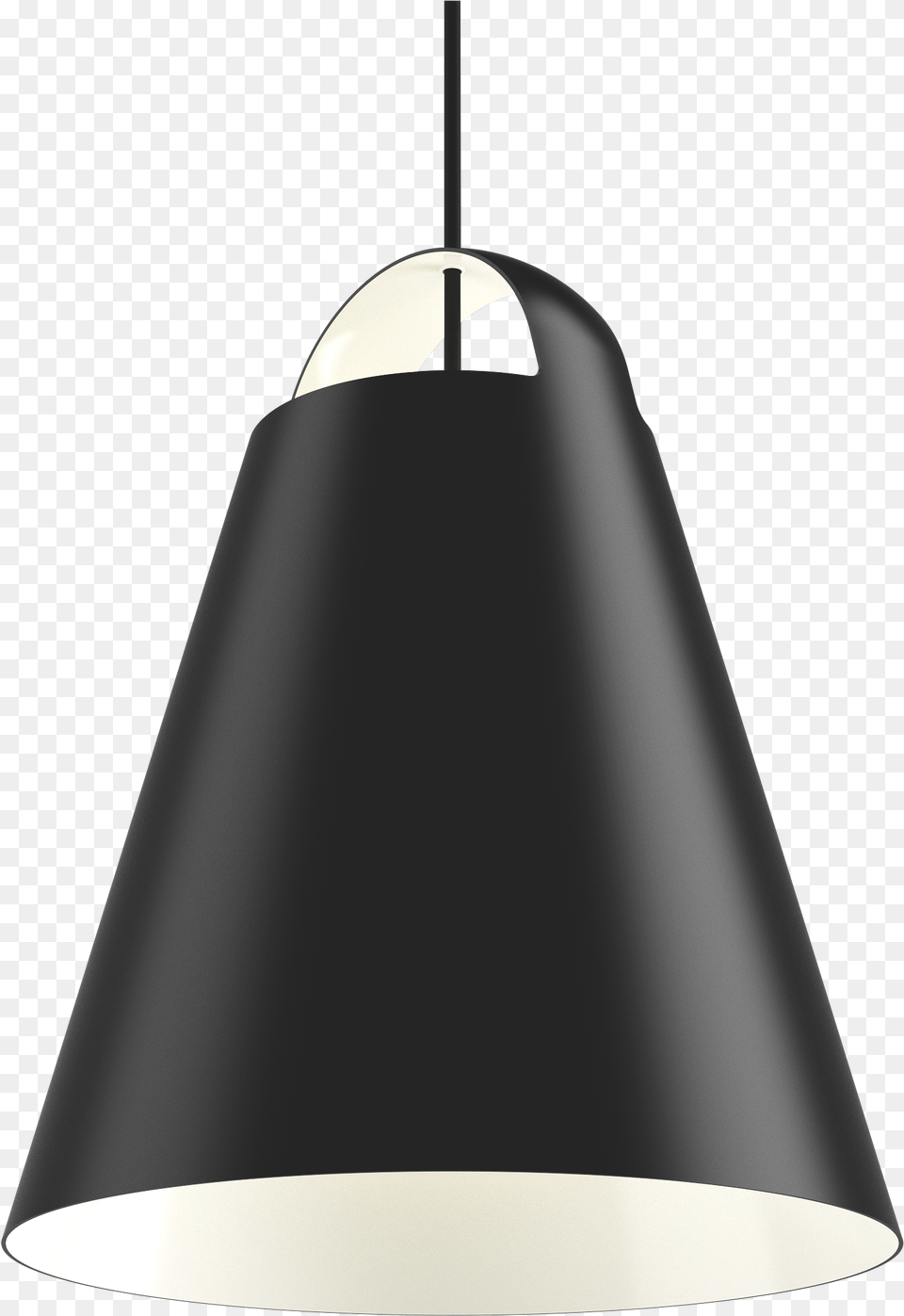 Led Fixtures Large Matte Black Cone Pendant Light, Lamp, Lampshade, Lighting Png Image